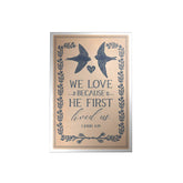 Wings of Love Decoposter: We Love Because